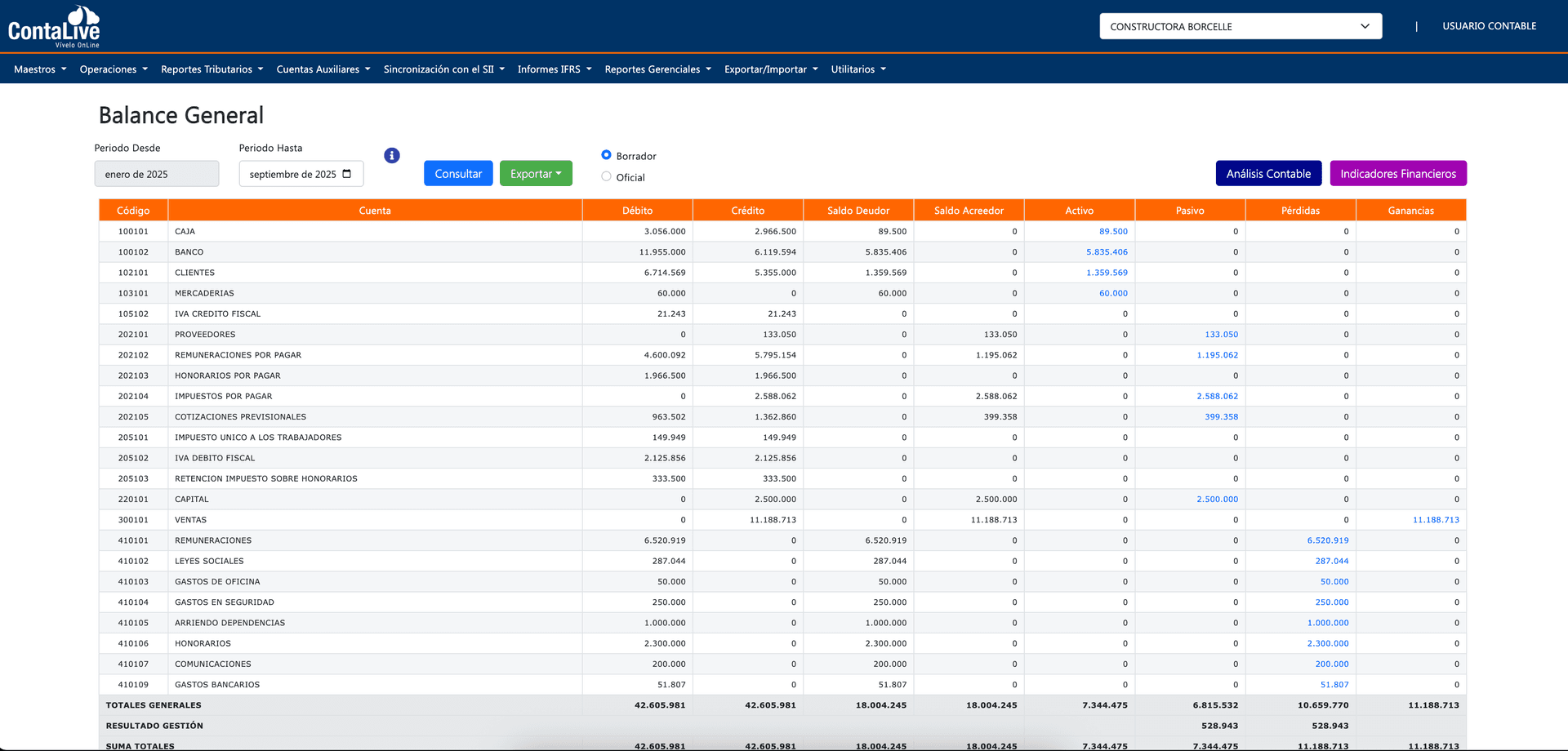 ContaLive Contabilidad - Sistema completo de gestión contable