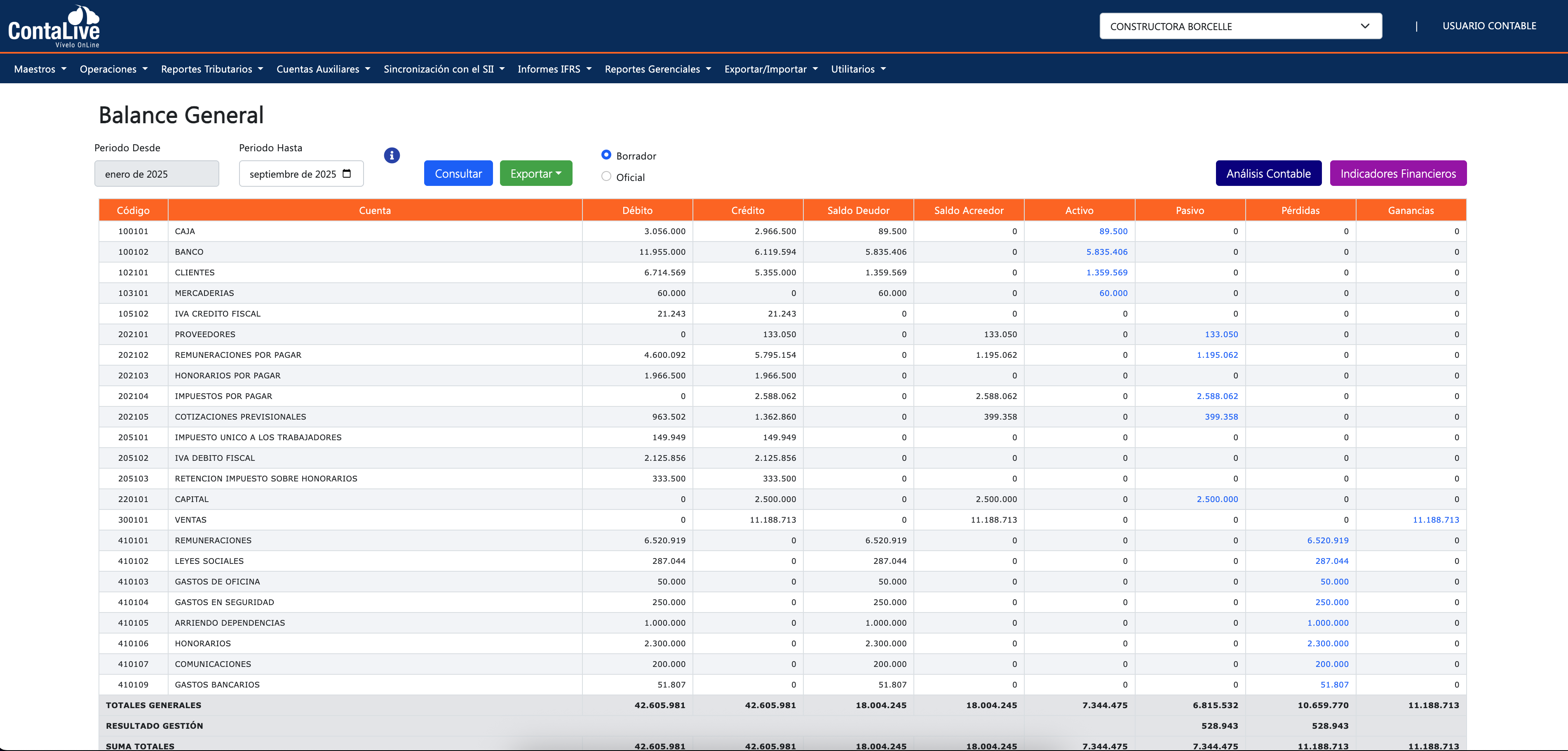 ContaLive Contabilidad - Sistema completo de gestión contable